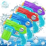 AOLUXLM 4X Wasserpistole Klein Pool mit großer Reichweite Spritzpistole Mini Wasser Pistole Kinder Spielzeug Garten Water Gun Wasserspritzp