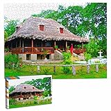 Seychellen Afghanistan Puzzle für Erwachsene 500 Stück hölzernes Reisegeschenk Souvenir 20,4x15 Z