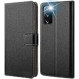 HOOMIL für Samsung Galaxy S20 FE Hülle, Premium Leder Flip Case Handyhülle für Samsung S20 FE Hülle, Schwarz (Nicht für S20)