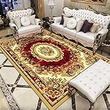 Outdoor Couchtisch Designer Teppich Red Living Room Carpet Classical Design, soundproof, Soft and Washable 120X160CM Bad Tepp