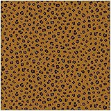 VmG-Store (17,32-23,97€/m² Jersey Stoffe Meterware zum Nähen II Baumwolljersey Nähstoff Kinderstoff 150 cm breit (Leopard Hellbraun JB032, 25 x 150cm)