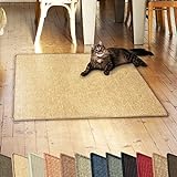 casa pura Sisalteppich Natural Line | ideal als Kratzmatte für Katzen | schadstofffrei & widerstandsfähig | Sisal Kratzteppich in vielen Farben und Größen (Natur, 60x80 cm)