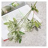 YSDSPTG Künstliche Blumen 3 köpfe Künstliche Blumen für Hochzeit Dekoration Kunststoff Gefälschte Blume Pflanze Fleur Freizeit, Haus & Garten (Farbe : 2)