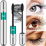 4D Lash Extension Mascara – DR.MODE Volume Mascara Cream Wimperntusche mit Silk Fiber, Natürliche und False Lash Look in one Mascara, Langanhaltende Wimperntusche - Schw