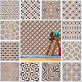 12 Set Geometrische Wand Schablonen Große Motive 30x30cm, efco Kunststoff Wiederverwendbare Waben Stencil Malerei Vorlagen für Wände Boden Fliesen Holz Möbel Scrapbook Tagebuch DIY Home Dek