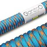 Ganzoo Paracord 550 Seil für Armband, Leine, Halsband, Nylon-Seil 30 Meter, M