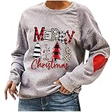 Weihnachten wollpulli Damen Langarm Shirts Damen Langarm Sport Damen wollpulli Damen Oversize reitshirt Damen Langarm Damen blusen Sommer Damen Pullover sexy kissmoda Shirt g