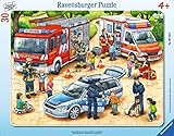 Ravensburger Kinderpuzzle - 06144 Spannende Berufe - Rahmenpuzzle für Kinder ab 4 Jahren, mit 30 T