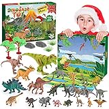 BOXYUEIN Adventskalender 2021 Kinder, Spielzeug ab 2 3 4 5 6 7 8 9 10 jahre Junge Dinosaurier Spielzeug Geschenke Junge 2-10 jahre Dino Spielzeug Weihnachts Geschenke Kinder Adventskalender Jung