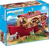 PLAYMOBIL Wild Life 9373 Arche Noah mit Figuren und vielen Tieren, schwimmfähig, ab 4 J