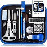 Reparaturwerkzeugsatz Watch Repair Tool Set 147-teiliger Uhr Reparatur- und Demontage-Set-Watch-Disassembler-Haushalts-Hardware-Kombination-Tool-Kit-Set Aufbewahrungskoffer für Werkzeugk