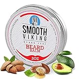 Bartbalsam mit Leave-in-Conditioner – Styles, stärkt und verdickt für gesünderes Bartwachstum, während Arganöl und Wachs den Glanz erhöhen und den Halt bewahren, 57 g Smooth Viking
