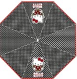 Hello Kitty Taschenschirm SCHWARZ 4877 Schirm Kinder - Reg