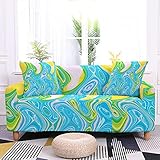 Marmorbedruckter Sofabezug Elastischer Sofabezug Möbelschutzbezug Fest gewickelt Sofabezug A1 3 S