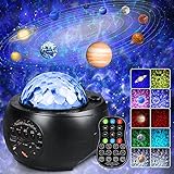 Sternenhimmel Projektor, 3 in 1 Led Sternenhimmel Projektor mit 10 Planeten und Bluetooth Musiklautsprecher Funktion, Sternenlicht Projektor, Nachtlicht Sternenhimmel für Baby, Kinder und Erw