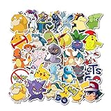 50 Pokemon Pokémon Cartoon wasserdichte Laptop-Gepäck-Aufkleb