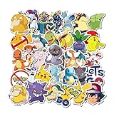 50 Pokemon Pokémon Cartoon wasserdichte Laptop-Gepäck-Aufkleb