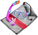 Aqua Lung Sport La Costa Junior Pro Dive Kinder 2er Set (Tauchmaske & Schnorchel) inkl. Beutel - Pink
