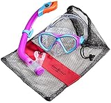 Aqua Lung Sport La Costa Junior Pro Dive Kinder 2er Set (Tauchmaske & Schnorchel) inkl. Beutel - Pink