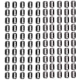 100 Stücke Perückenclip Kammclip, Tressenclips Perücken Clips, Snap-Clip hair U Form Metall Clips, für zur Perücken- und Hutbefestigung verwendet(Schwarz und Dunkelbraun)
