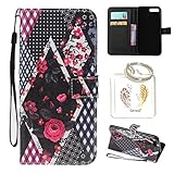 für iPhone 7G Plus PU Silikon Schutzhülle Handyhülle Painted pc case cover hülle Handy-Fall-Haut Shell Abdeckungen für Smartphone Apple iPhone 7 Plus (5.5 Zoll) + Schlüsselanhänger (/P) (20)