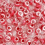 WeddingTree Herzbonbons Rot - 500g Rocks Bonbons handgewickelte Süßigkeiten Großpackung - Tischdeko zu Hochzeit Taufe Valentinstag Muttertag