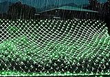 QDY LED Lichternetz Außen Lichterkette Netz Lichtervorhang Warmweiß 8 Modi Beleuchtung Lichterkettennetz Für Innen Wohnzimmer Party Deko,4 Green,10x8m 2600LED