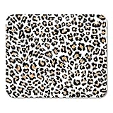Mousepad Computer Notepad Büro Jaguar Leopard Muster Orange Schwarzes Fell Haut Gepard Dschungel Abstrakt Afrika Tier Heimschule Game Player Computer Work