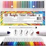 25 Acrylstifte Arcylic Paint Marker Wasserfest Paint Marker Set Wasserfest Permanent Art F