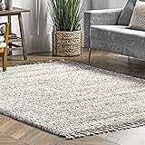 nuLOOM Brooke Contemporary Shag Area Rug, 6' 7' x 9', B