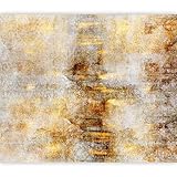 murando Fototapete Textur 400x280 cm Vlies Tapeten Wandtapete XXL Moderne Wanddeko Design Wand Dekoration Wohnzimmer Schlafzimmer Büro Flur Ornament Orient Abstrakt gold grau f-A-0865