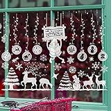 Fensteraufkleber PVC,Weihnachten Selbstklebend Selbstklebend Fensterfolie Weihnachtsdekoration Fensterbilder Weihnachten für Schaufenster Vitrinen G