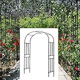 Daoyuan Gartenbogen Gartenlaube,Rosenbögen Metall,Rosen Reben Stützgitterbogen,Rankhilfe Rankgitter Torbogen Pergola Spalier,Hochzeitsbogen Eingangsbogen Für Kletterpflanzen,Feierliche Dek