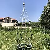 Trellises @sy Kletterturm Garten Stand-Alone Kletterpflanze Kletterhilfe Pflanze Klettersäule Metallkletterhalterung kann für Blumentöpfe und Erde verwendet Werden Schö