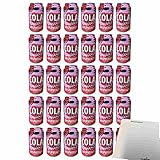 Jumbo Cola Raspberry Flavour zero sugar Special Edition 30er Pack (30x0,33l Dose Himbeer-Cola ohne Zucker) + usy Block