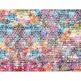 Fototapete Steinwand 396 x 280 cm - Vlies Wand Tapete Wohnzimmer Schlafzimmer Büro Flur Dekoration Wandbilder XXL Moderne Wanddeko - 100% MADE IN GERMANY - 9020012b