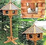 DEKO VERTRIEB BAYERN XXXL Luxus Holz Vogelhaus mit Ständer 170cm hoch 65x55cm Vogelfutterhaus Vogel Futterhaus Vorratsfütterung Vogelvilla 2021