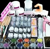 YaoDgFa Nagelset Acryl Starterset Nageldesign Nagelstudioset Einsteigerset Nägelset Anfänger mit Nägel Manikü