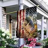 Garten Flagge Doppelseitige Artificial Flag Polyester Militärflagge Bass Fishing America Flag Decorative Outdoor Welcome Flag Für Deck Hofdekoration Bauernhaus 68.5x94