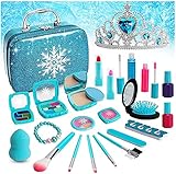 Flybay Kinderschminke Set Mädchen, 24 PCS Abwaschbar Real Kinder Kosmetik Set mit Schminkkoffer Mädchen Spielzeug Weihnachten Geschenk für kleine Mädchen 4 5 6 7 8 J