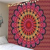 Indische Mandala Serie Wandteppich Ästhetische Wandhalterung Tarot Hexe Wandteppich Böhmischer Hippie Wandteppich A4 180x230