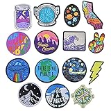 15 Stück Aufnäher Kinder,Universum Bügelflicken Kinder,Space Astronaut,Aufnäher zum Aufbügeln,Patches zum Aufbügeln Applikation Flicken Zum Aufbügeln für Kleidung Jacken Rucksäcke T-Shirt Jeans H