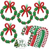 Weihnachtskranz mit Perlen, 39 Stück