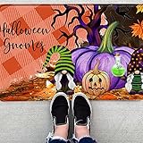 Mengove Halloween Welcome Home Front Dekoration Kürbis Hexe Teppich Badezimmer rutschfeste Matte Veranda Schlafzimmer Küche Flur Fußmatte rutschfeste Unterseite Indoor Outdoor Tepp