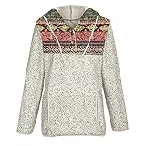 Hirolan Damen Hoodie ÜBergroßEs Kapuzen Sweatshirt Mit ReißVerschluss ÄSthetischer Pullover Mit Vintage 90S Streetwear-Jacke LäSsiger Pullover Tunika Top Langarmshirt lauschig