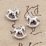 WANM Schmuckzubehör Charms 8 Stück Spielzeug Trojaner Pferd 14X15X5Mm Fit DIY Schmuck Basteln Herstellung