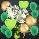 Happy Birthday Palmen Ballongasset, 19-teilig mit H
