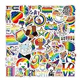 YEESACG LGBT Gay Pride Vinyl-Aufkleber, wasserdicht, Regenbogenstreifen, für Hydro Flask, Laptop, Stoßstange, Wasserflaschen, Handy, Skateboard, ästhetische Aufkleber für Erwachsene (Schwulenliebe)