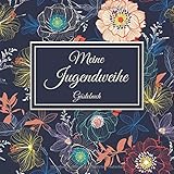 Meine Jugendweihe Gästebuch: Vintage Gästebuch Album Zum Ausfüllen 110 Seiten - Geschenkidee Zum Eintragen von Glückwünschen zur Jugendweihe - ... und Frauen; Motiv: Blumen Muster Floral B