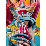 5D DIY Diamond Stickerei Malerei_Tattoo-Mädchen Diamond Painting_Home Decoration Raum Geschenk Büro Geschenk 40x50